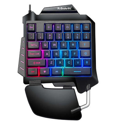 

K-snake G92 Wired Gaming Single Hand 35 Key Ergonomic Keyboard with Backlit