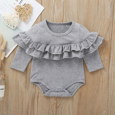 

Newborn Infant Baby Girls Fold Romper Jumpsuit Bodysuit Clothes Outfits Playsuit