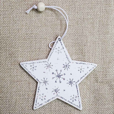 

1PC Christmas Wooden Elk Decoration Baubles Cute Star Heart Wood Christmas Tree Hanging Ornaments Pendant Gifts Xmas Tree Decor