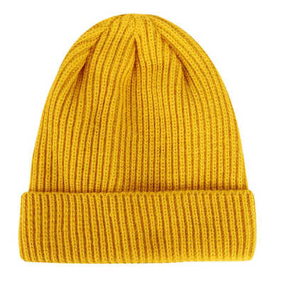 

Unisex Retro Fashion Fisherman Trawler Knit Turn Up Beanie Winter Warm Hat