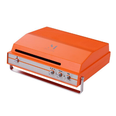 

Portable Slot-in Record Player for 7-inch Vinyl 2-speed 3345 RPM BT Turntable Built-in Stereo Speaker Rechargeable Battery with