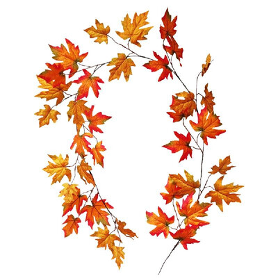 

Artificial Hanging Leaves Natural Artificial Plants Wall Door Realistic Fake Sunflower Pumpkin Autumn Fall Leaves for Christmas Pa
