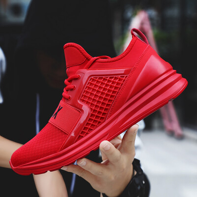

New sports shoes mens Korean version of the net shoes mens trend casual wild shoes breathable running shoes