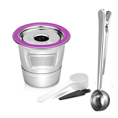 

Stainless Steel Reusable Coffee Capsule Cup K-cups For Keurig K200-K560
