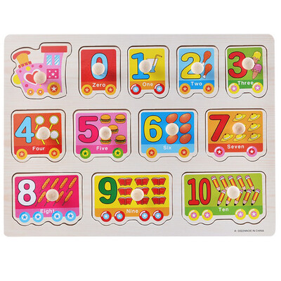 

Tailored Kid Early Educational Toys Baby Hand Grasp Wooden Puzzle Toy Alphabet