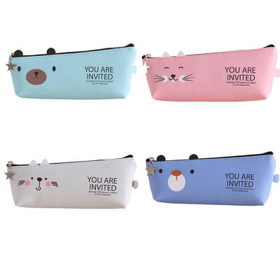 

Cartoon Pencil Pouch Holder Cute Pencil Bag Case Cartoon Pens Storage Box Stationery Organizer Makeup Bag