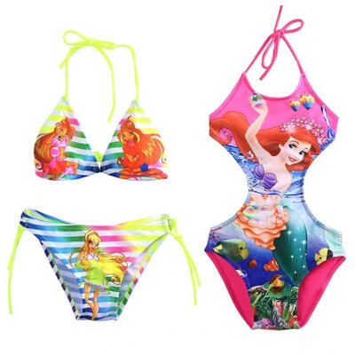 

Girls Beauty Mermaid Bikini Swimsuit Swimming Costume Set Swimwear Age 2-10Year