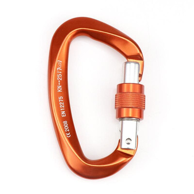 

Carabiner with Screw Locking Gate 25KN Heavy Duty Carabiner Clips for Hammocks Camping Hiking Backpacking