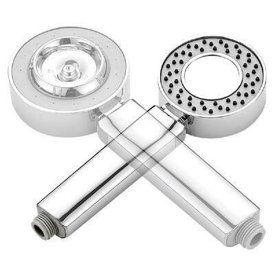 

High Pressure Shower Head Bathroom Handheld Shower Head Double Sided Spray SPA Showerhead Polished Chrome Hand Shower Head