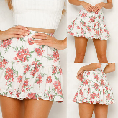 

Roseonmyhand Womens Sexy Casual Ptintting Party High Waist Hip Short Skirt