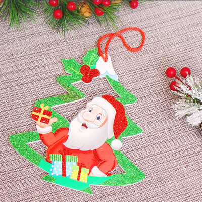 

〖Follure〗Christmas Tree Decoration Shiny Merry Letter Card for Xmas Hanging Ornament