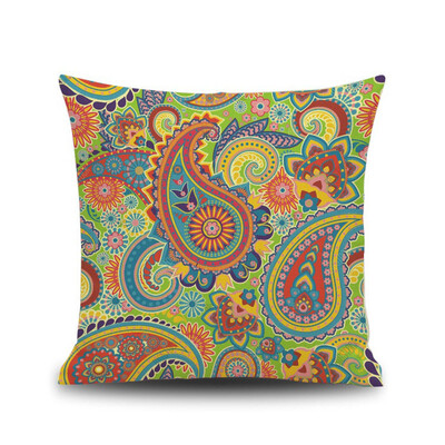 

Siaonvr Geometry Painting Linen Cushion Cover Throw Pillow Case Sofa Home Decor B