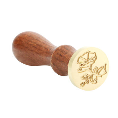 

Antique Plant Tree Wood Handle Metal Sealing Wax Stamps Invitations Decor