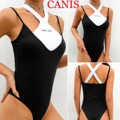 

Women Lady Sleeveless Short Romper Jumpsuit Stretch Bodysuit Leotard Top Blouse