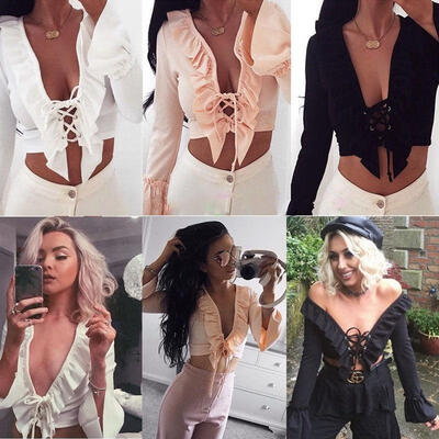 

SexyFashion Women Casual Tank Crop Tops Vest Blouse Off Shoulder Summer T-Shirt