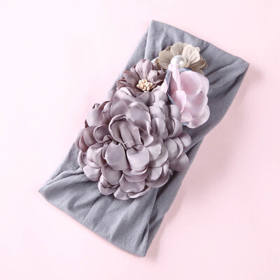 

Cute Baby Girls Princess Soft Flower Hairband Turban Headbands Wedding Party