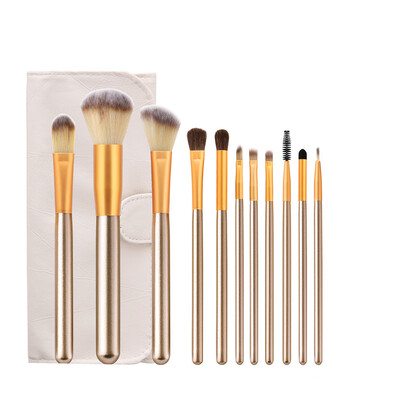 

Toponeto Foundation Cosmetic Eyebrow Eyeshadow Brush Makeup Brush Sets Tools 11PCS