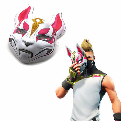

Fox Drift Halloween Cosplay Costume Props Latex Full Face Mask Helmet &