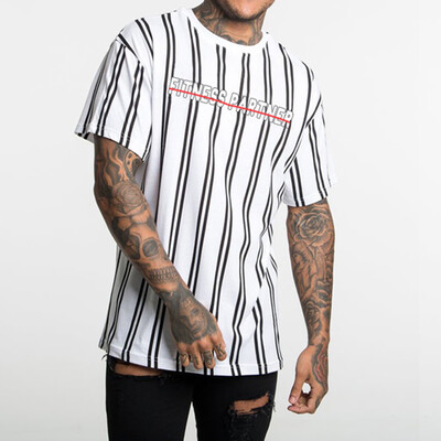 

Toponeto Mens Summer New Style Fashion Fitness Short Sleeves Letter Printing Blouse Top