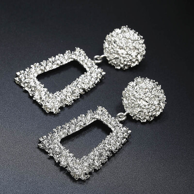 

Fashion Statement Earrings 2018 Big Geometric earrings For Women Hanging Dangle Earrings Drop Earing modern Jewelry