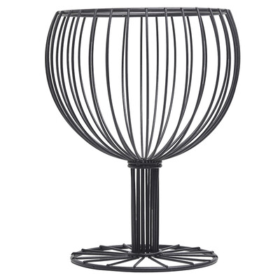 

Fruit Cup Shape Hollow Basket Simple Houshold Receives Snack Holder Iron Vegetables Storage Container