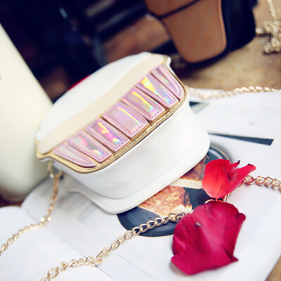 

New New Creative Personality Funny Shoulder Messenger Bag Hamburg French Fries Popcorn Chain Bag