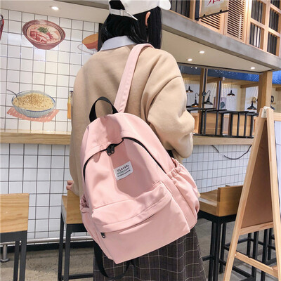 

Japanese schoolbag female Korean version of high school students simple ins ancient feeling of girls bf shoulder bag on campus