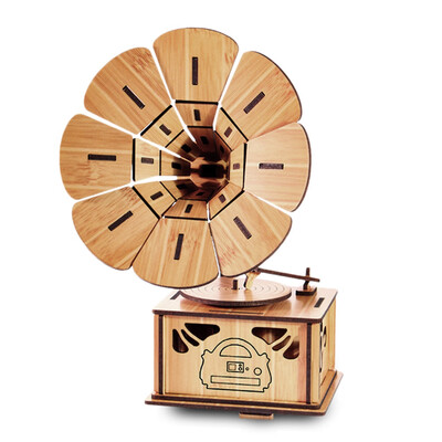 

Educational Toys Woodcraft Assembly Kit 3D Jigsaw Puzzle - Phonograph