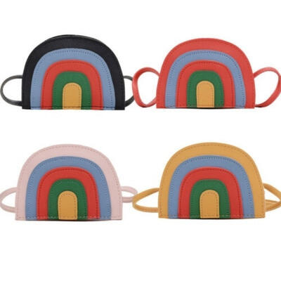 

Women Girls Rainbow Of Small Square Messenger Bag Shoulder Bag School Package