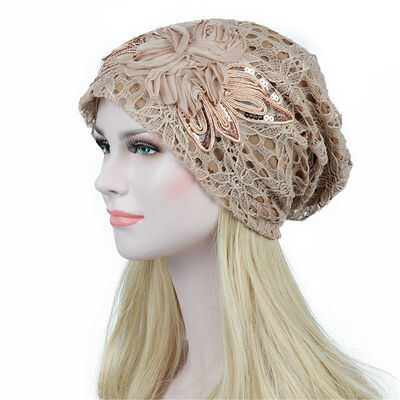 

Hot Warm Cap Women Chemo Bandana Beanie Turban Head Wrap Band Lace Hat Winter
