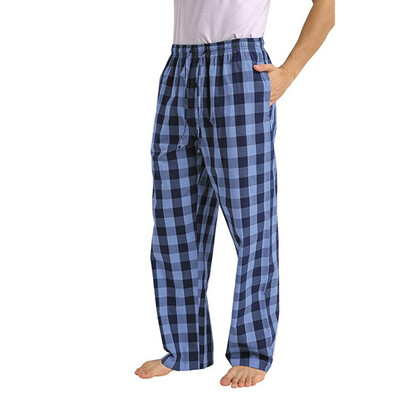 

Gobestart Fashion Mens Casual Plaid Loose Sport Plaid Pajama Pants Trousers