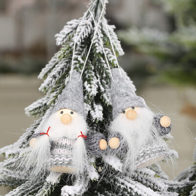 

〖Follure〗Christmas Plush Santa Old Man Doll Ornaments Creative Gift Xmas Tree Decoration