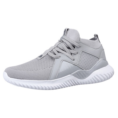 

2019 mens shoes outdoor soft walk Mens solid color Fashion Casual Breathable Mesh lace up Athletic Soft Shoes Sneakers