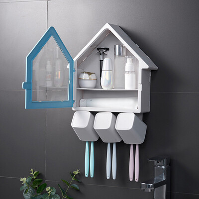 

〖Follure〗1Set Toothbrush Holder - Bathroom Multi-Purpose Strong Suction Toothbrush