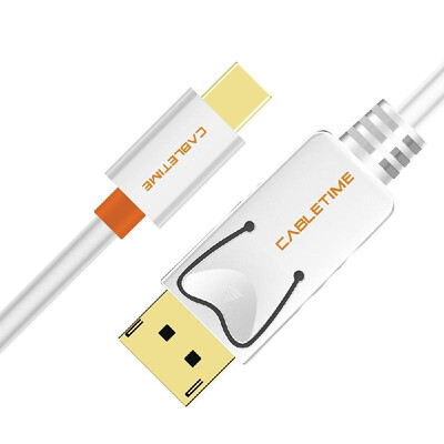 

Cabletime Mini Display Port to Display Port Cable DP to DP Thunderbolt to DP HD Cable for HDTV Projector PC