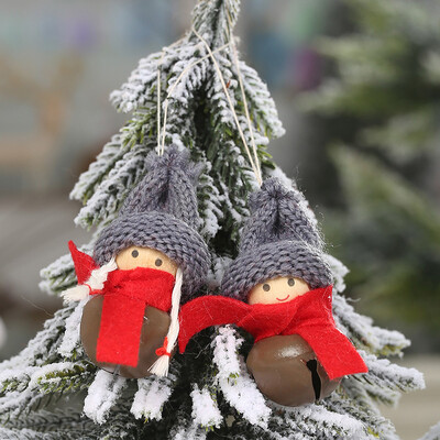 

Christmas Small Delicate Puppet Doll Bell Hanging Home Tree Decoration Ornament