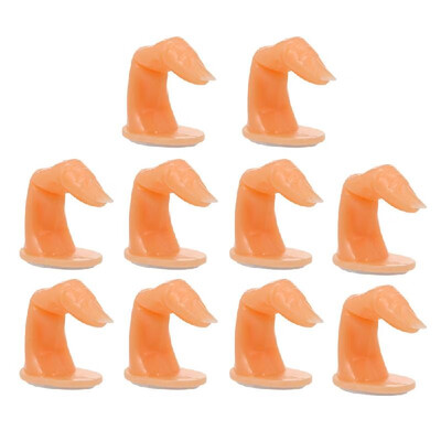 

10PCS Fake Fingers Practice Fingers for Nail Art Decoration Training Display Practice False Finger Nail Manicure Tool