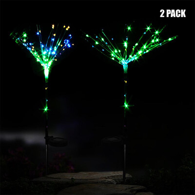 

Gobestart 100-LED DIY Shape Fireworks Tree Solar Lawn Light Pathway Garden Lamp 2PC