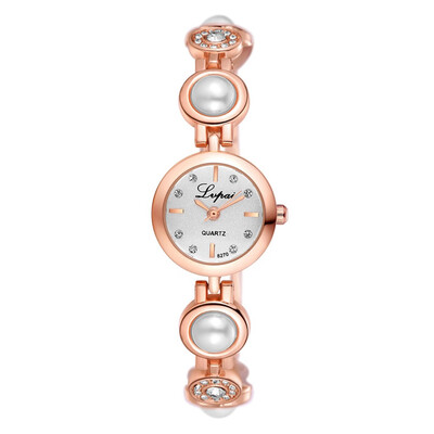 

Fashion trend ladies watch alloy elegant pearl bracelet watch wholesale