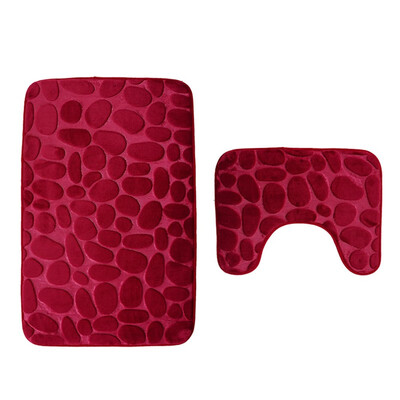 

Siaonvr 2pcs Non-Slip Suction Grip Bath Mat Bathroom Kitchen Carpet Doormats Decor
