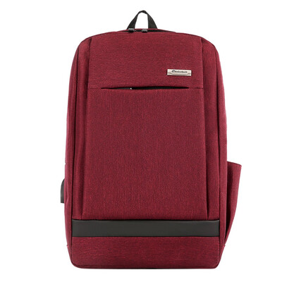 

Tailored Women Men Ladies Girl Solid Business Shoulder Backpack With USB Interface Bag