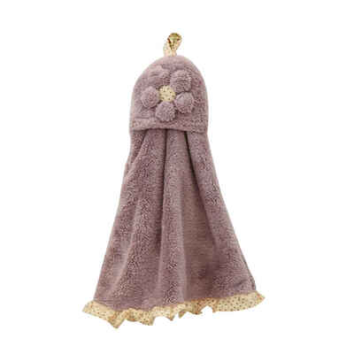

Baby Infant Kids Coral Velvet Hand Towel Absorbent Hanging Towel Bathroom Kitchen Cleaning Saliva Cloth Handkerchief