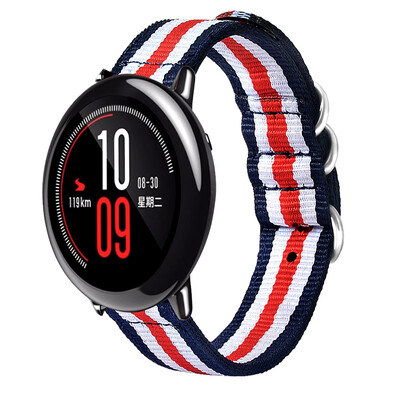 

22mm Canvas Replacement Wristband Watch Strap with Spring Bar for AMAZFIT