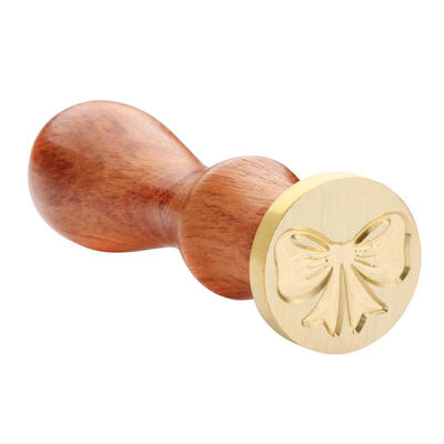 

Antique Wood Handle Metal Christmas Sealing Wax Stamps Invitations Decor