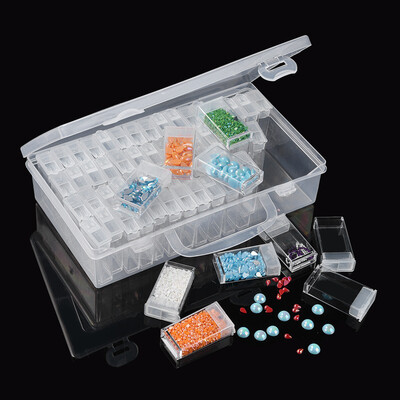 

Siaonvr Diamond Embroidery Painting Tool 64 Slots Diamond Painting Tool Box Embroidery C