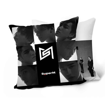

redCherry KPOP SuperM Mini Album SuperM Square Throw Pillow Case Cushion Cover 18x18 inch