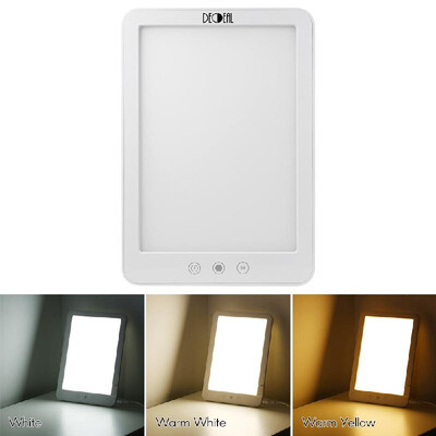 

DECDEAL DC 12V Therapy Lamp Touching Control Stepless Dimming 3 Light Colors Adjustable for Living Room Bedroom Study Room