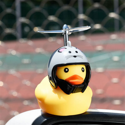 

New Arrival Cartoon Yellow Silica Gel Little Duck Shape Car Decoration 12 Zodiac Duck Head Car Accessories