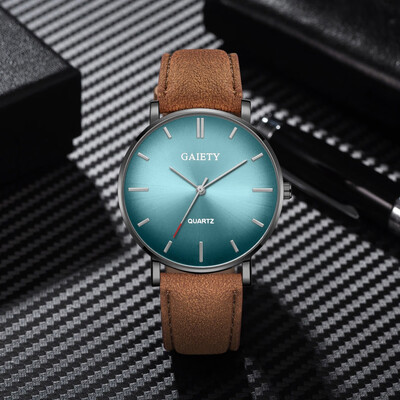 

〖Follure〗Fashion Simple Casual Mens Watch Business Leather With Strap Mens Watch