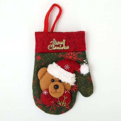 

Christmas Glove Style Tableware Bag Holder Fork Spoon Pocket Cutlery Pouch